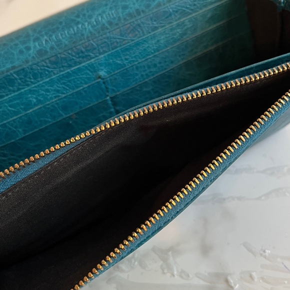Balenciaga Continental Lambskin Leather Wallet - Picture 10 of 15